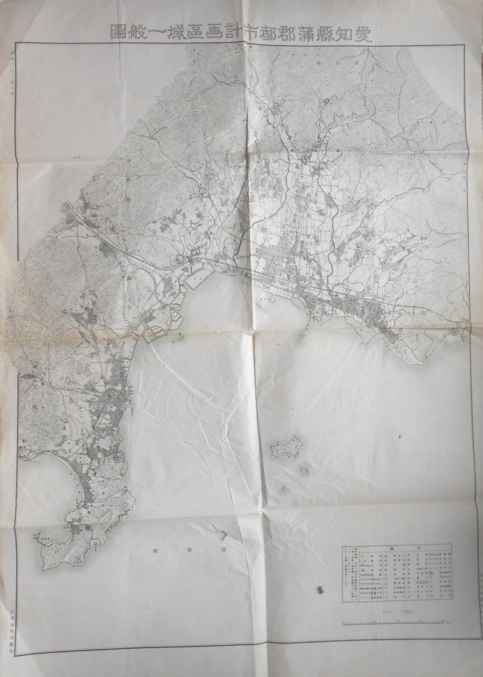 愛知県蒲郡郡都市計画区域一般図