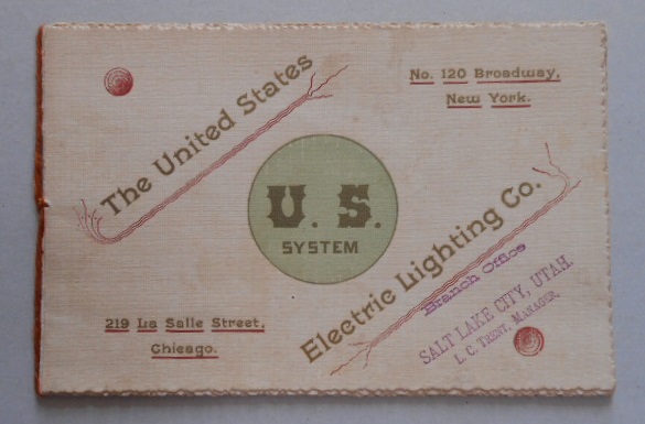 型録 The United States Electric Lighting Co. 英文